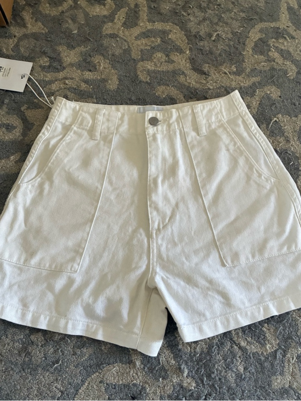 Riders by Lee White High-Waist Patch Pocket Shorts NWT